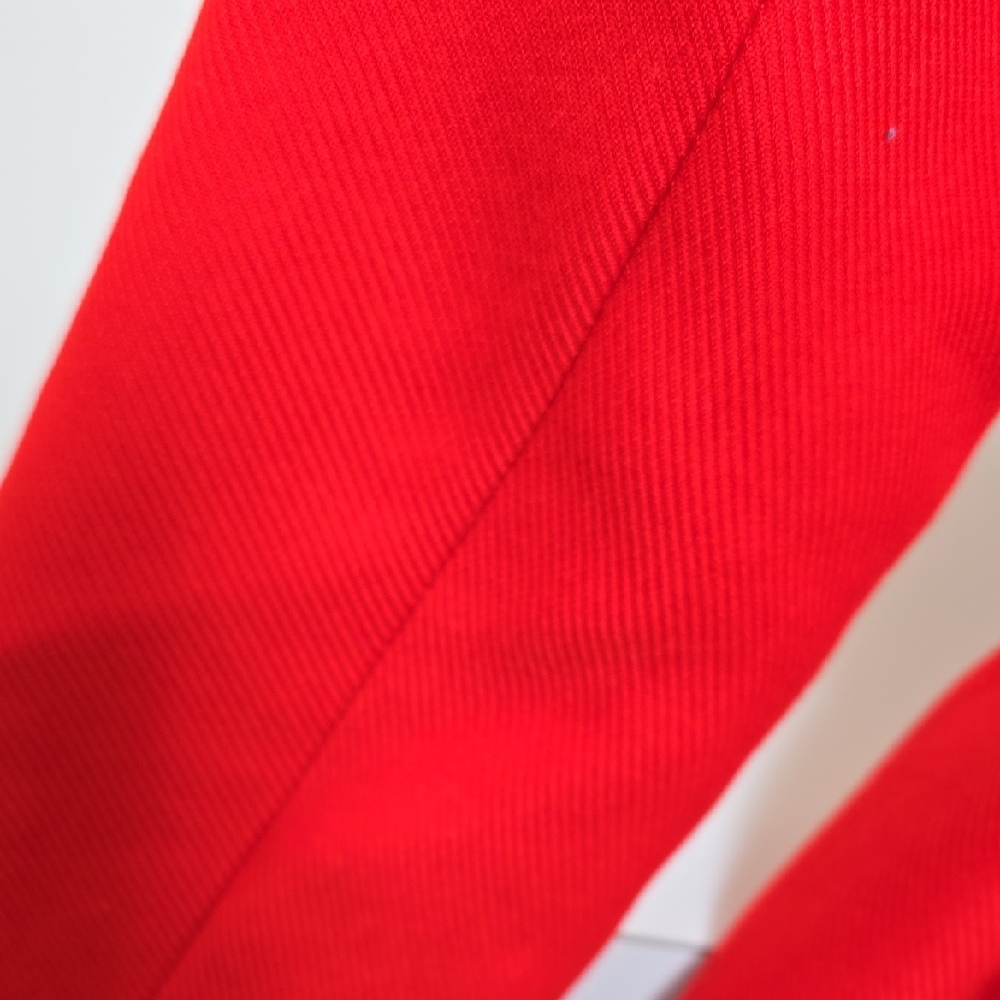 Zara Red Belted Trench Coat with Notch Lapel - Picture 6 of 9